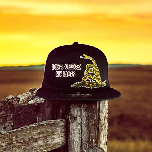 Don’t Check My Logs 5-Panel Flat Bill SnapBack