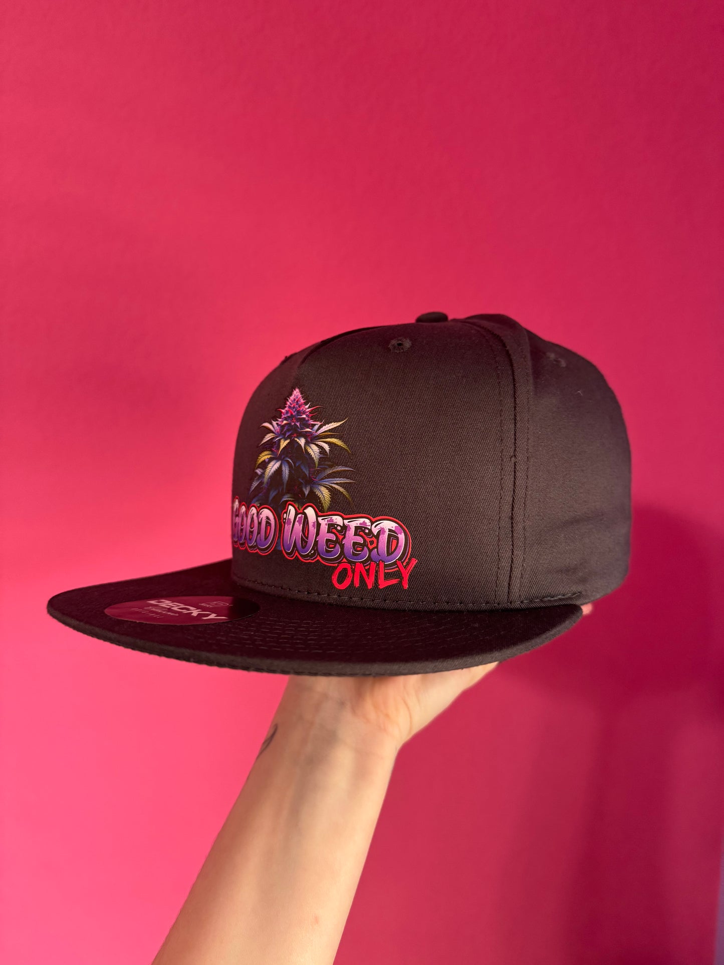 Good Weed Only 5-Panel Flat Bill SnapBack