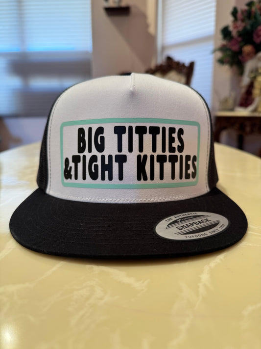 Big Titties & Tight Kitties 5-Panel Flat Bill SnapBack
