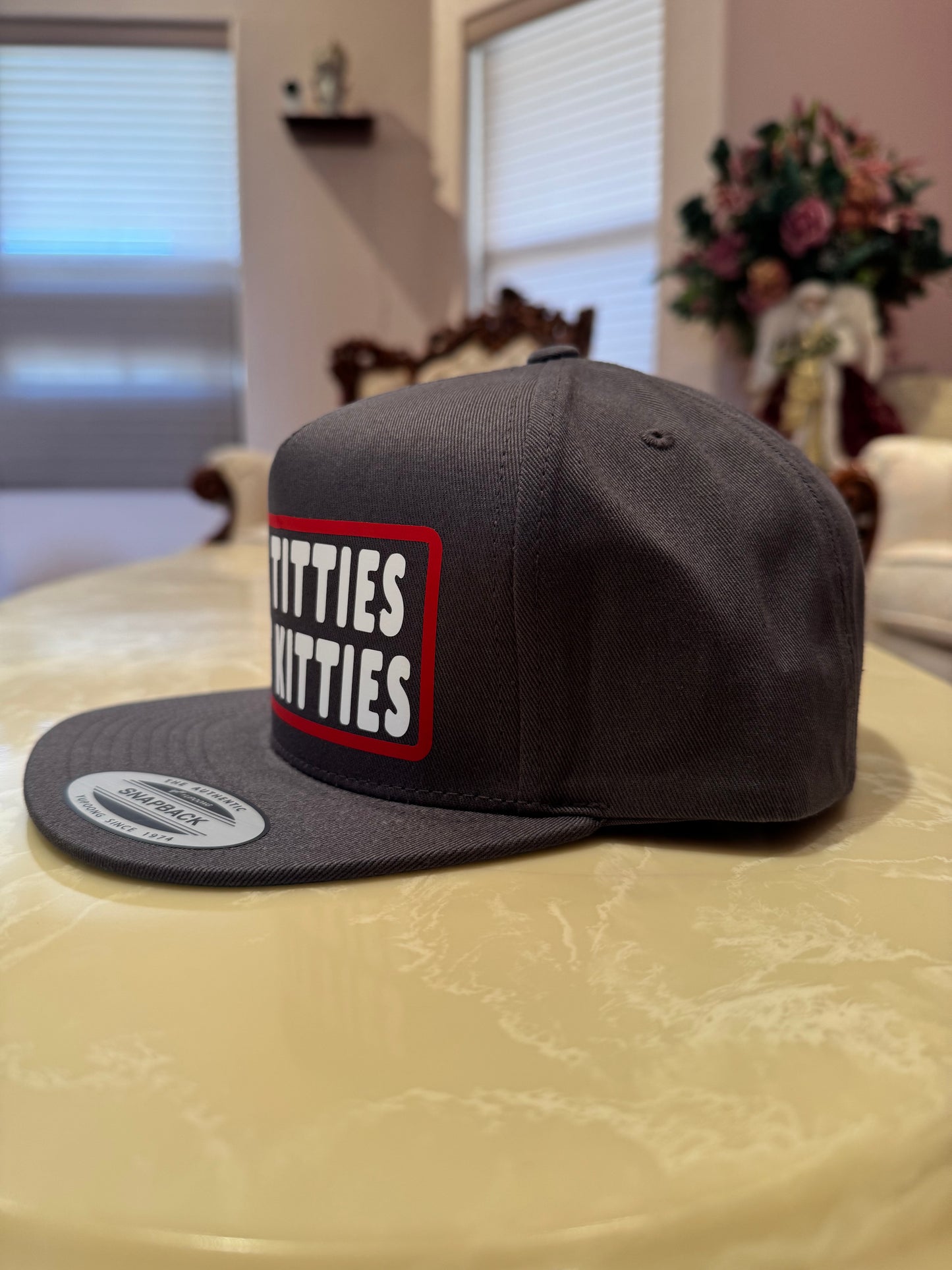 Little Titties & Tight Kitties 5-Panel Flat Bill SnapBack