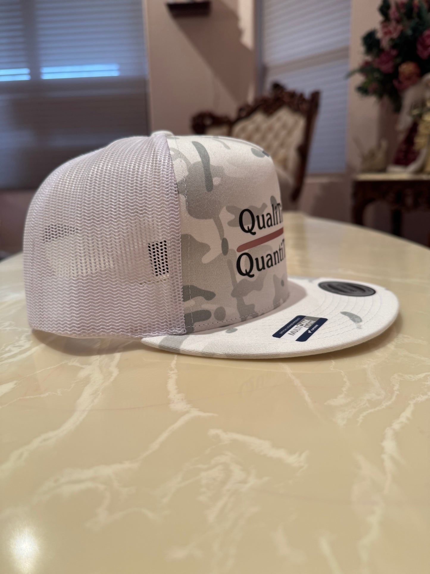 QualiTitties Over QuantiTitties 5-Panel Flat Bill SnapBack