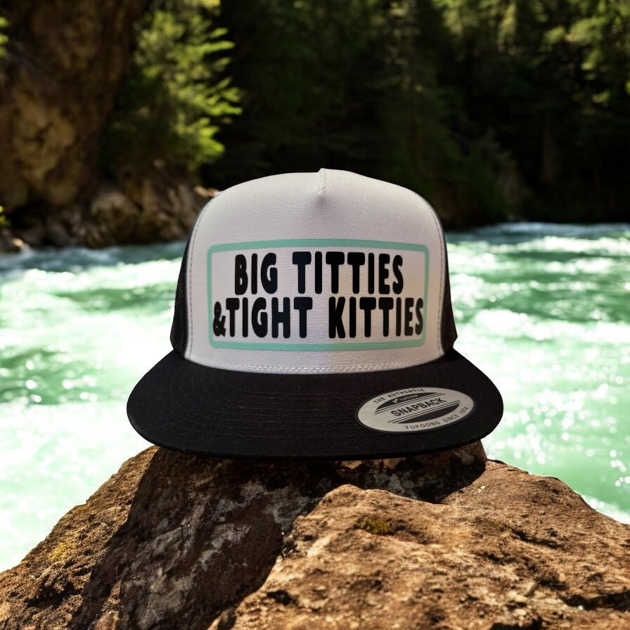 Big Titties & Tight Kitties 5-Panel Flat Bill SnapBack