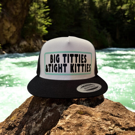 Big Titties & Tight Kitties 5-Panel Flat Bill SnapBack