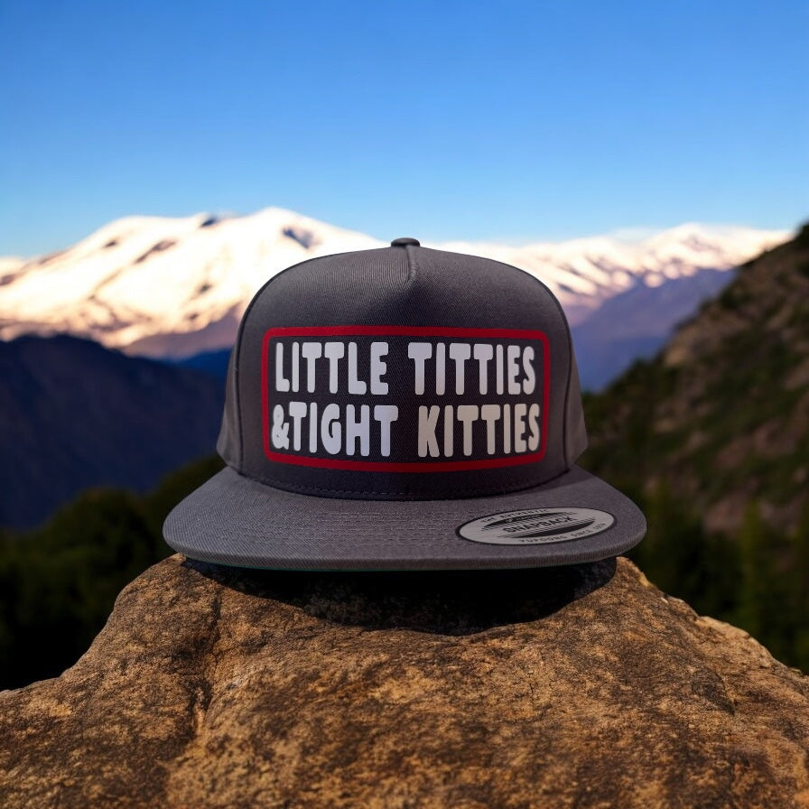 Little Titties & Tight Kitties 5-Panel Flat Bill SnapBack